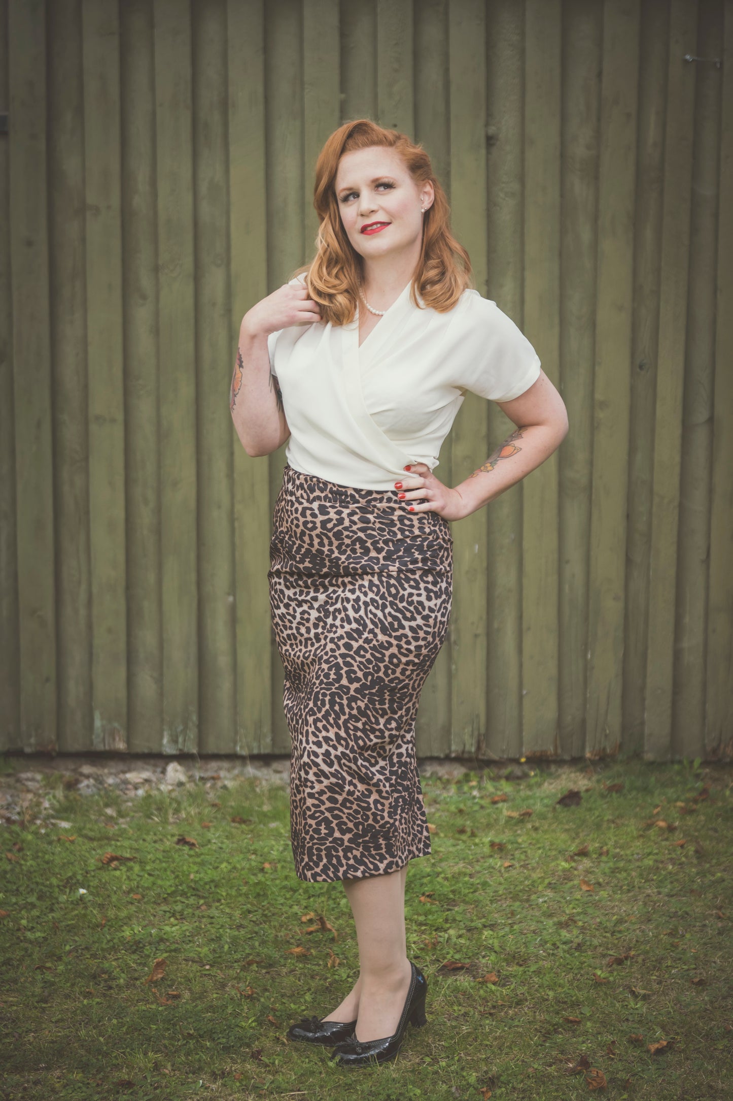 Rock N Romance - Jitterbug Leopard Pencil Skirt