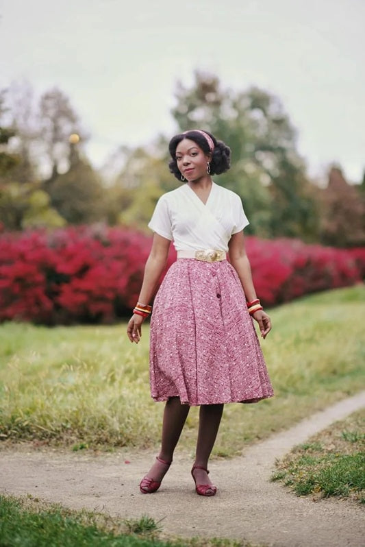 Rock N Romance - Darla Antique White Wrap Blouse