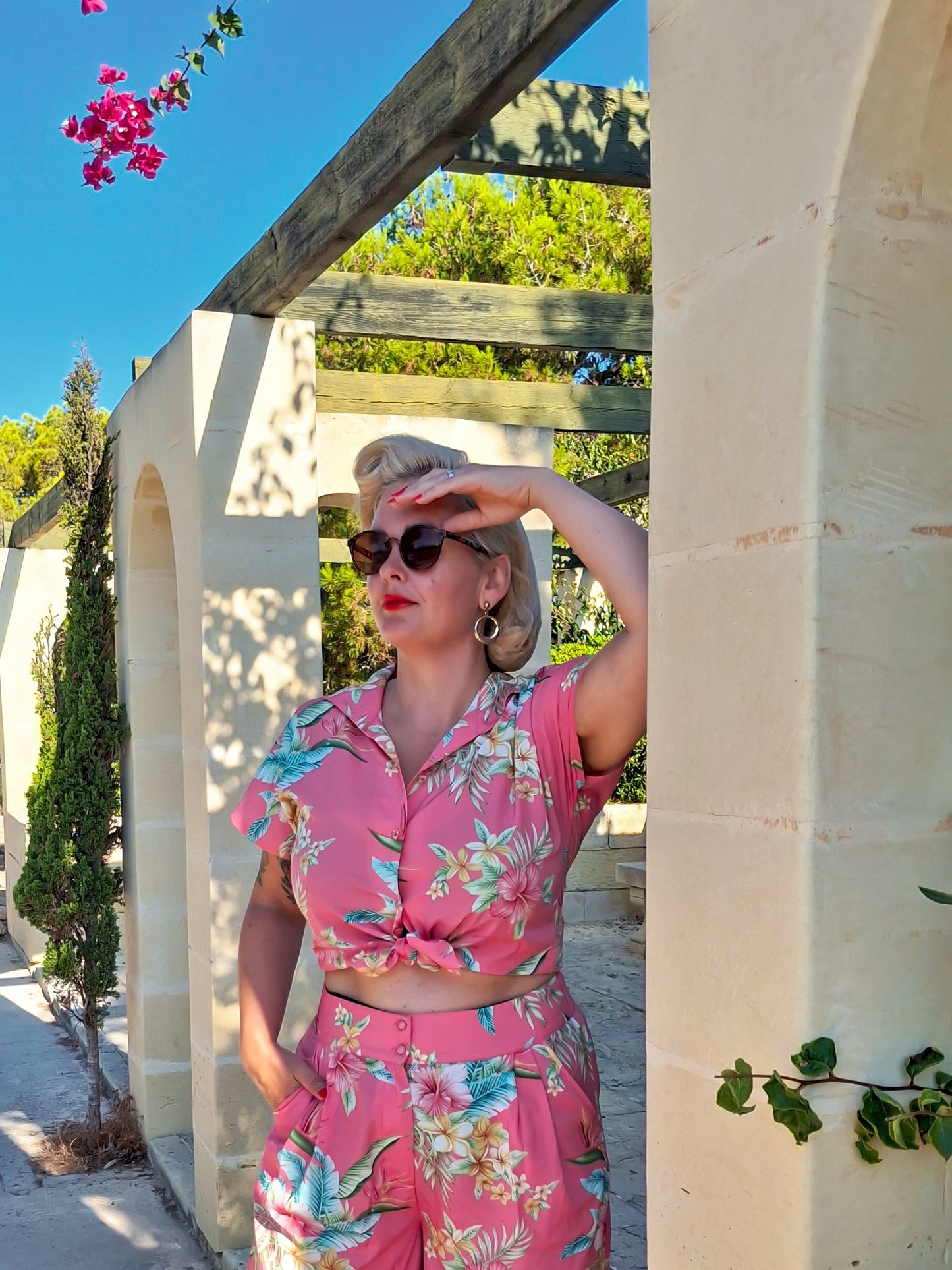 Rock N Romance - Maria Pink Honolulu Blouse
