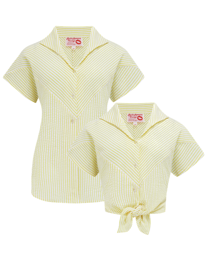 Rock N Romance - Maisy Yellow Stripe Blouse