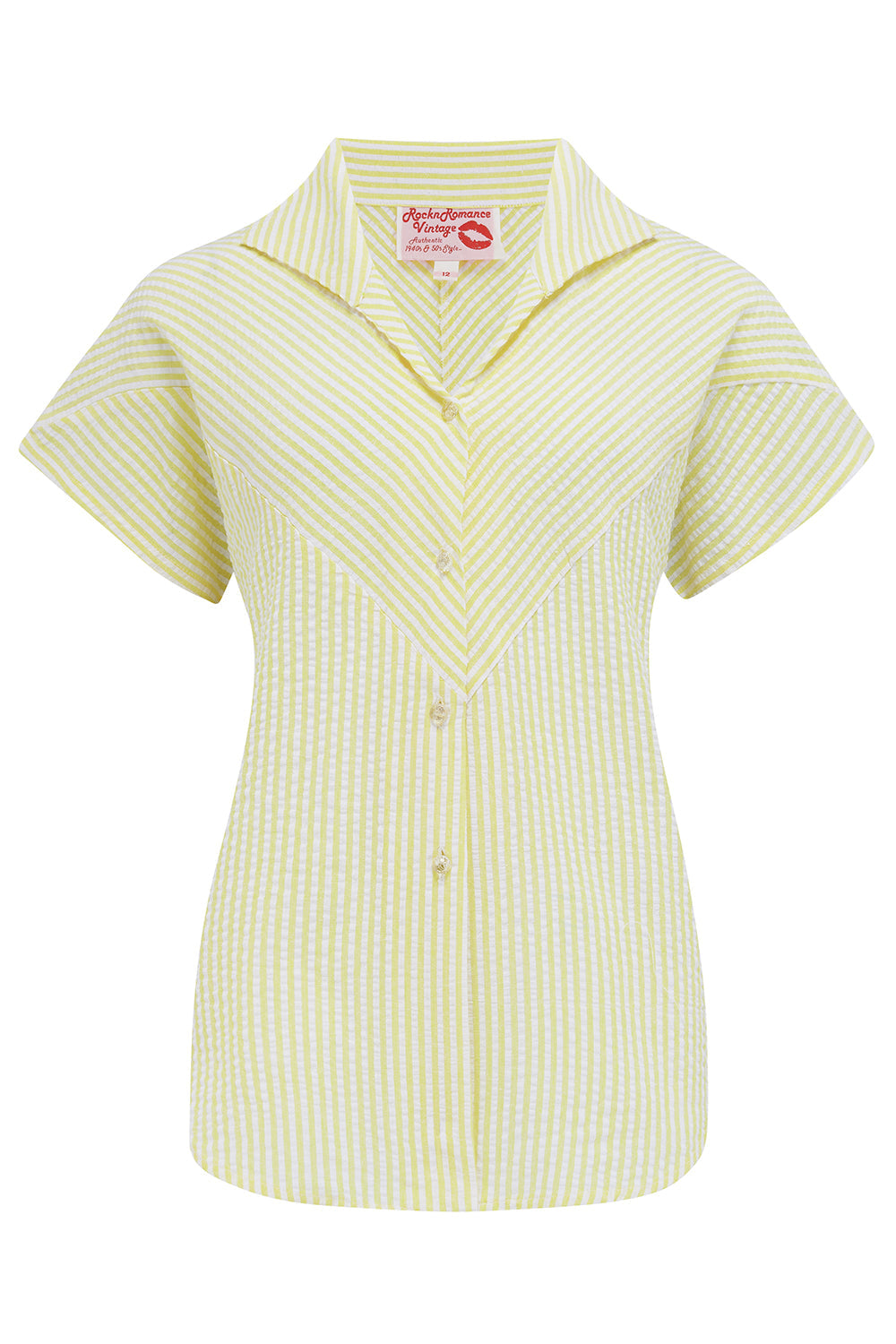Rock N Romance - Maisy Yellow Stripe Blouse