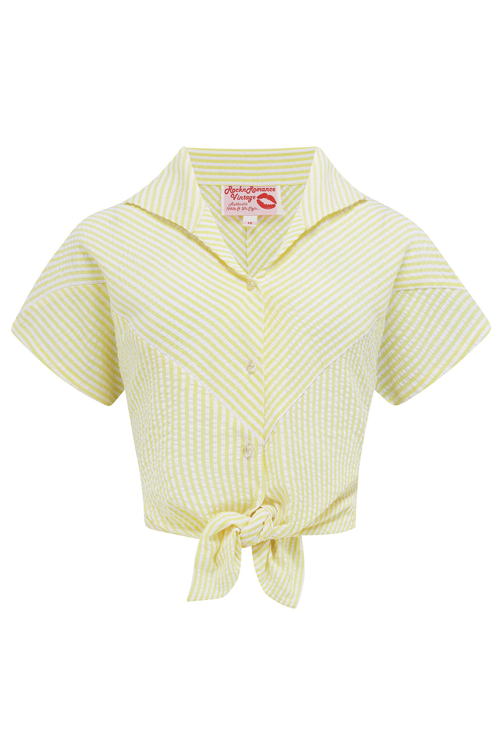 Rock N Romance - Maisy Yellow Stripe Blouse