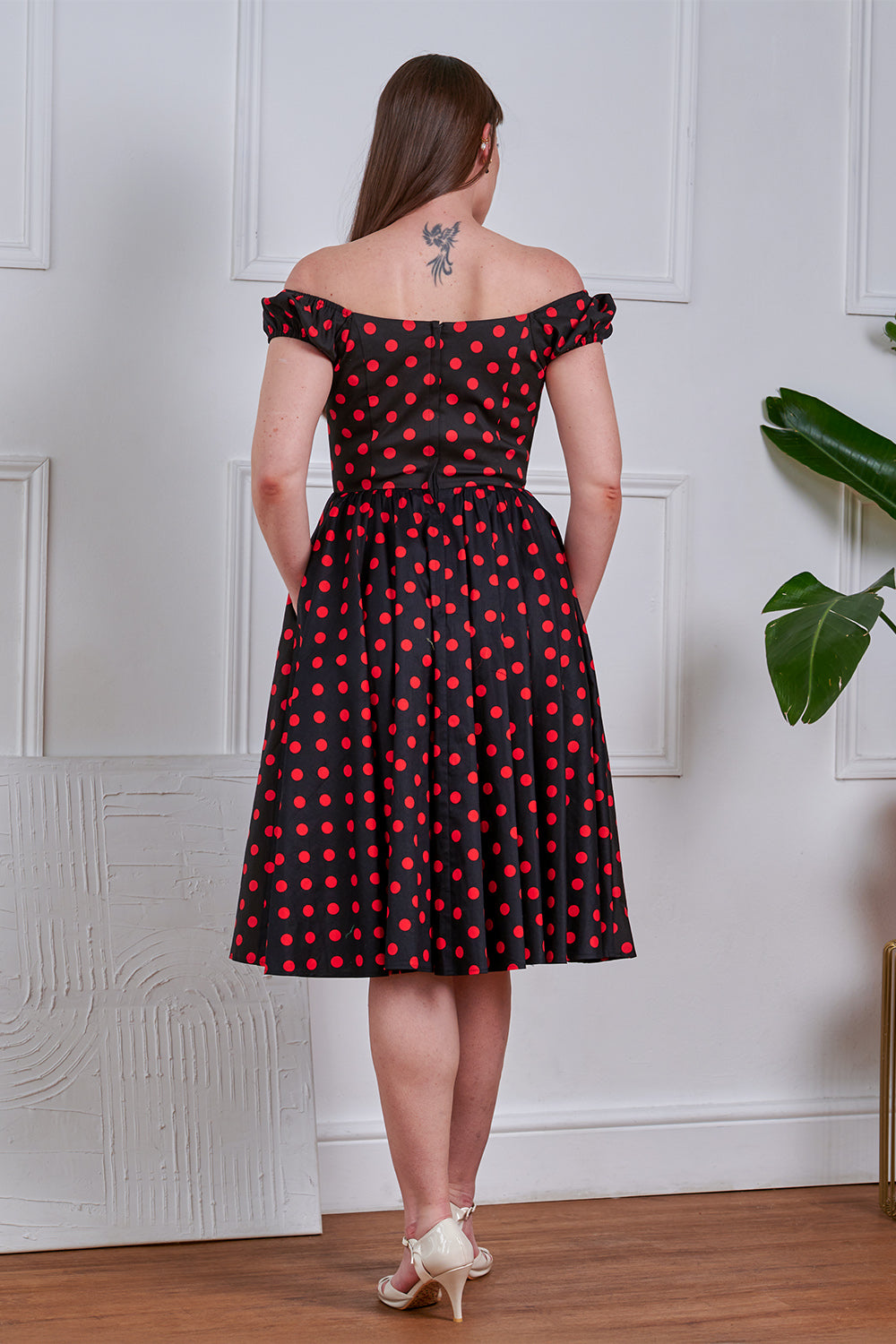 Banned Apparel - Black Marilyn Polka Dress