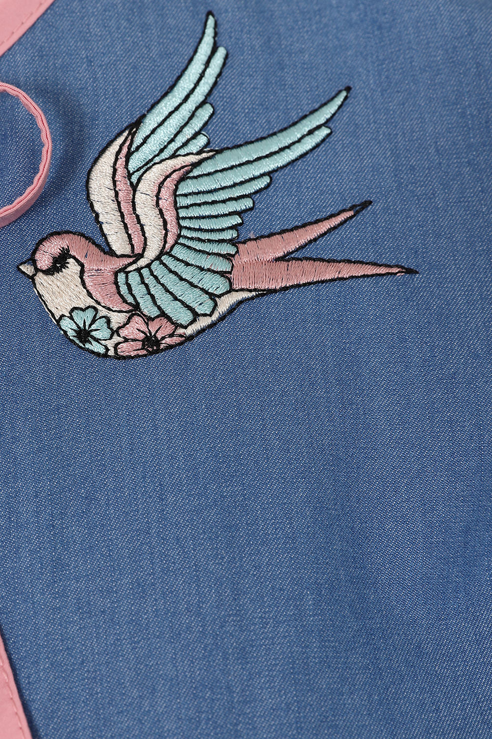 Banned Apparel - Denim Millie Swallows Dress