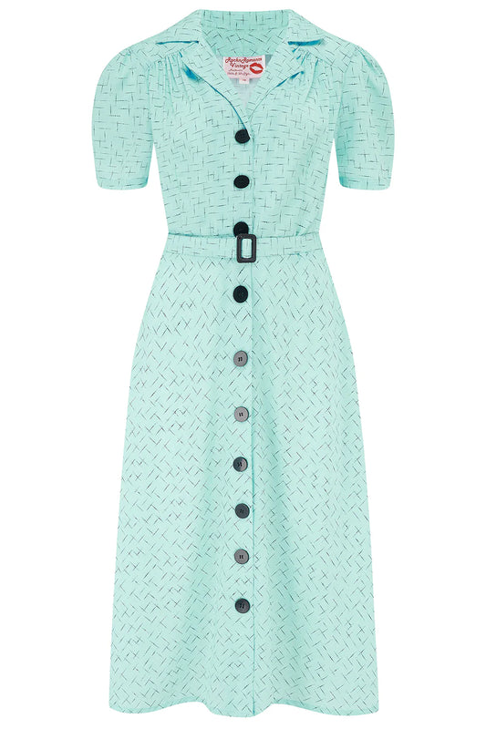 Rock N Romance - Charleen Atomic Stitch Print Dress