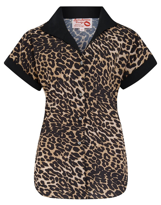 Rock N Romance - Maria Leopard Blouse