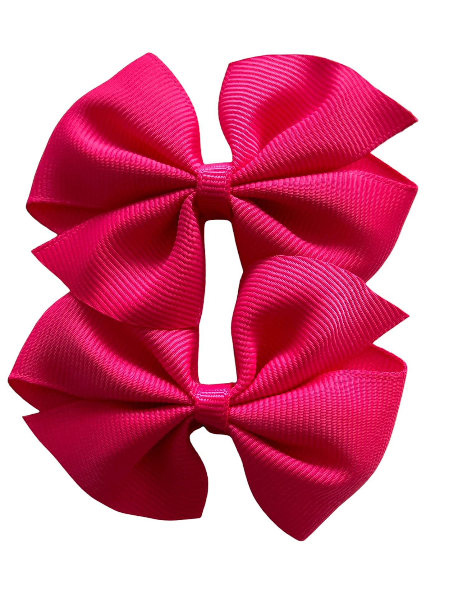 Små cerise rosa rosetter, set med 2 st