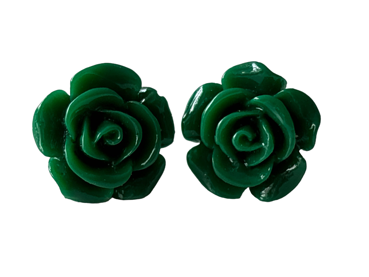 Små ros örhängen, gröna